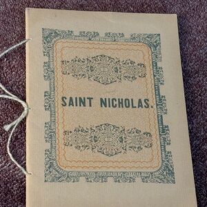 A Visit From Saint Nicholas Santa Claus Book 1849 Reproduction